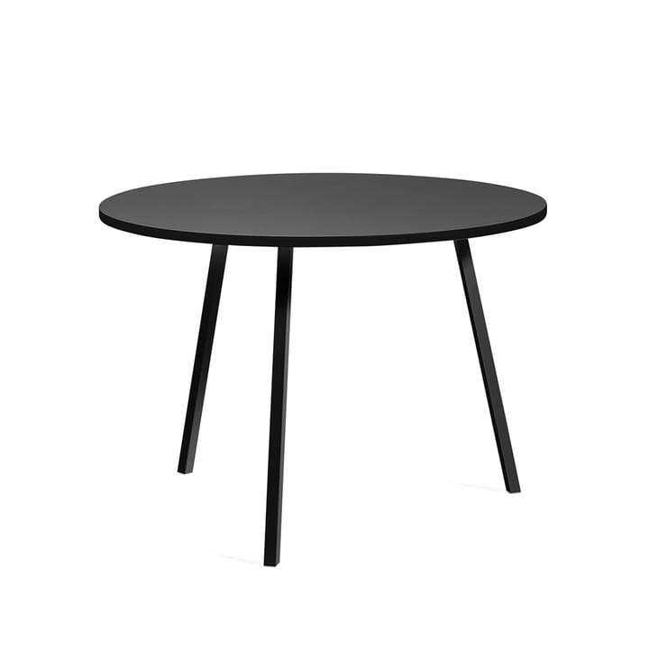 Loop Stand eettafel rond - Black linoleum-black, Ø105 cm - HAY