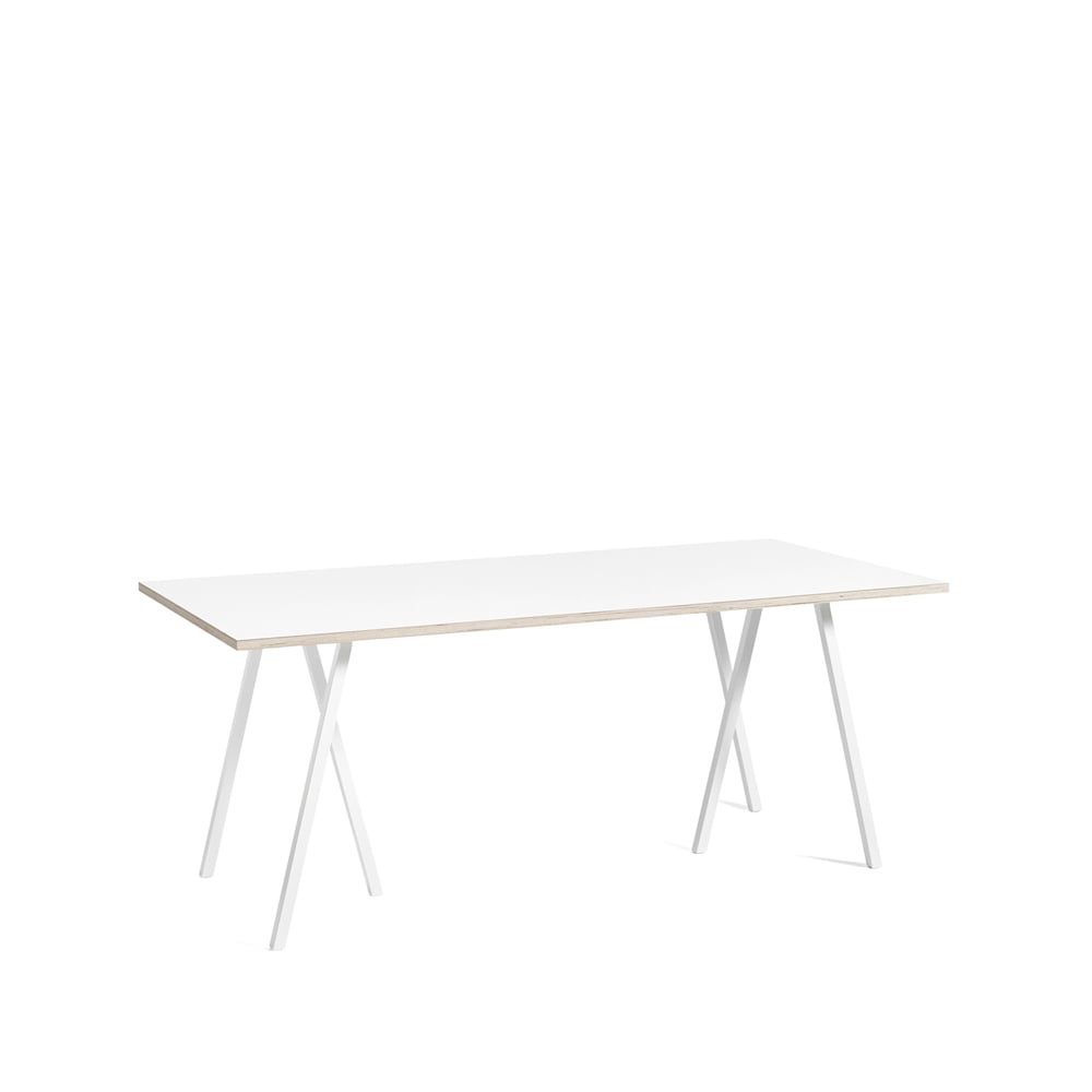 HAY Loop Stand eettafel White laminate-white, 180 cm