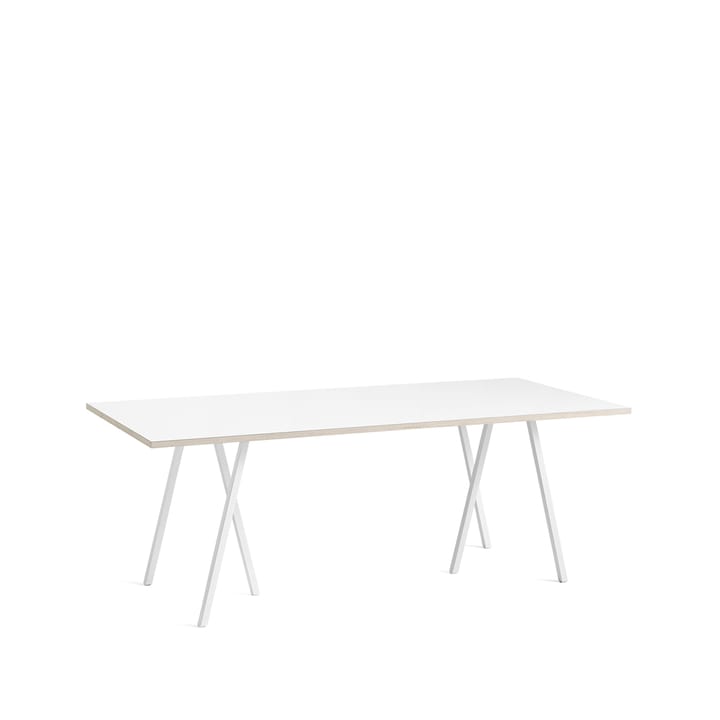 Loop Stand eettafel - White laminate-white, 200 cm - HAY