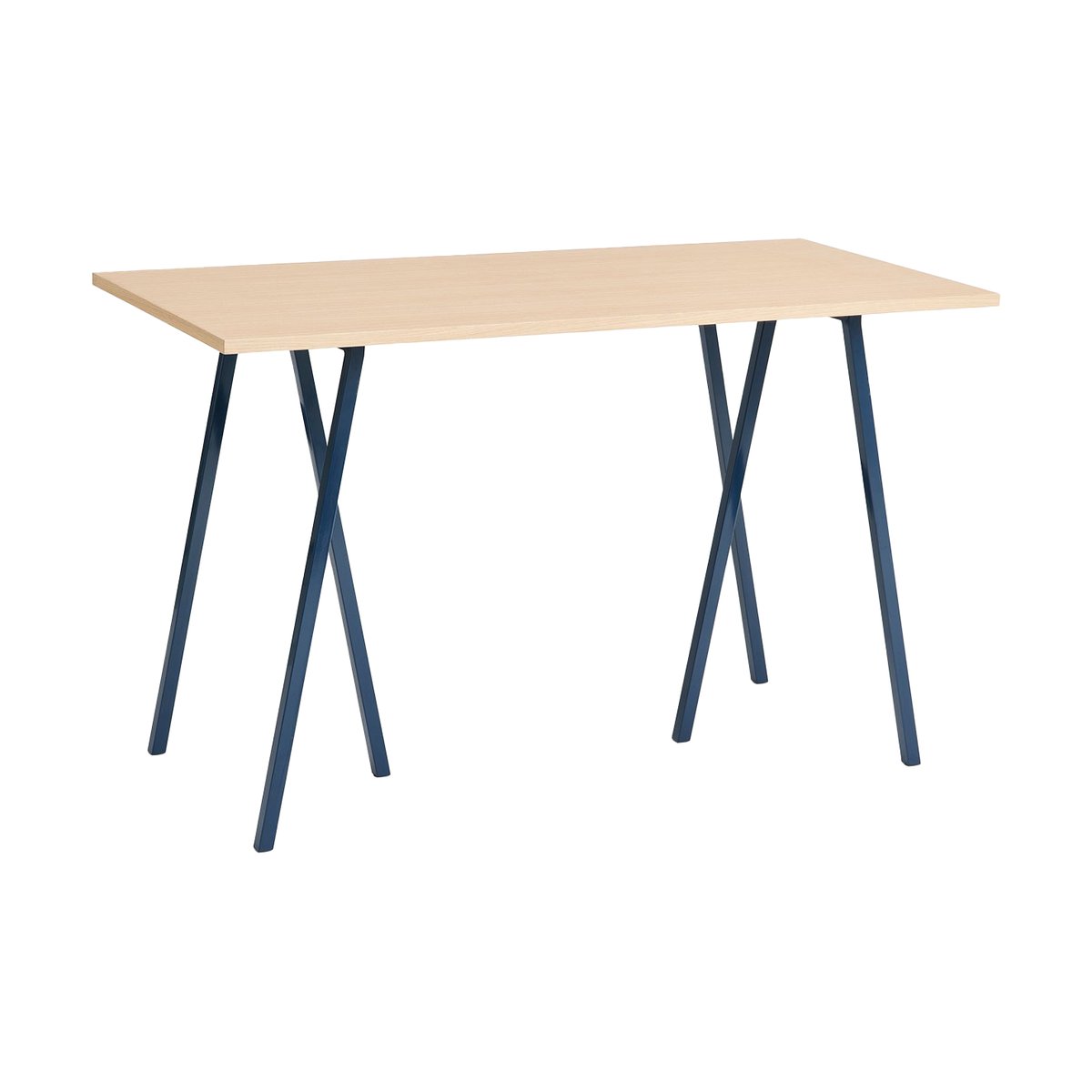 HAY Loop Stand incl. support bartafel 77,5x160 cm Deep blue-clear lacq. oak