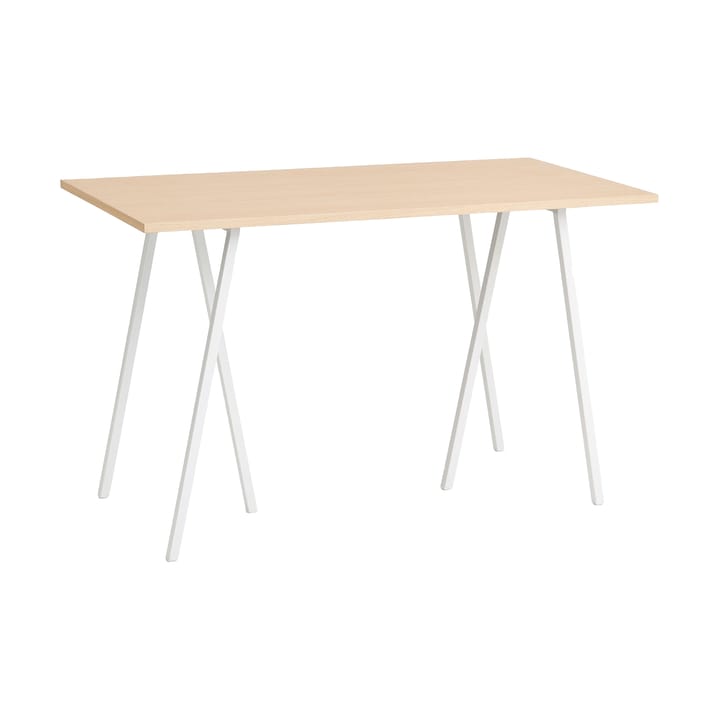 Loop Stand incl. support bartafel 77,5x160 cm - White-clear lacq. oak - HAY