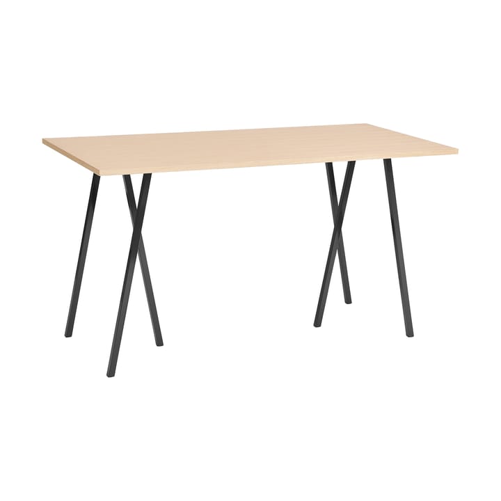 Loop Stand incl. support bartafel 87,5x180 cm - Black-clear lacq. oak - HAY