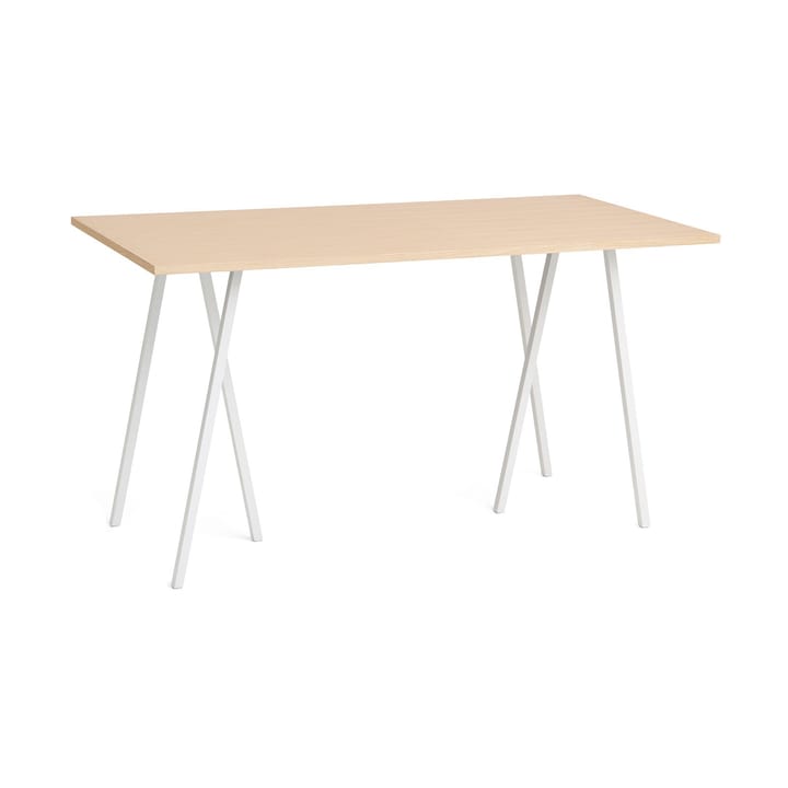 Loop Stand incl. support bartafel 87,5x180 cm - White-clear lacq. oak - HAY