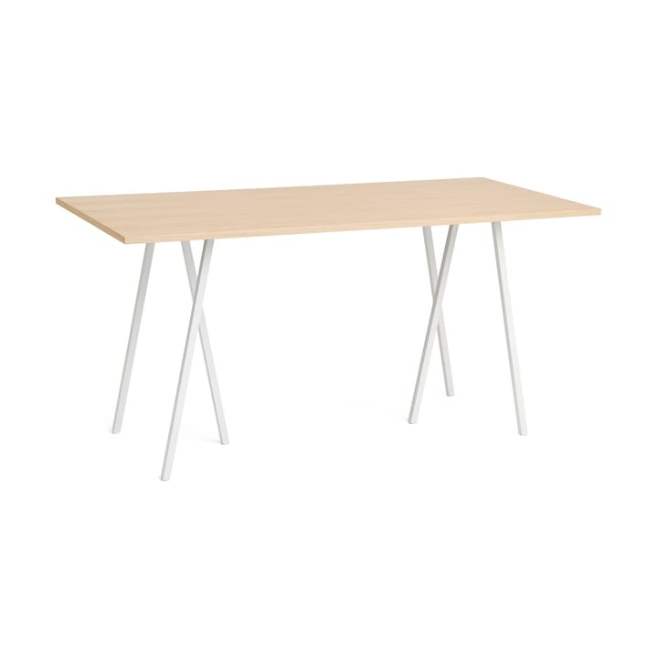 Loop Stand incl. support bartafel 92,5x200 cm - White-clear lacq. oak - HAY