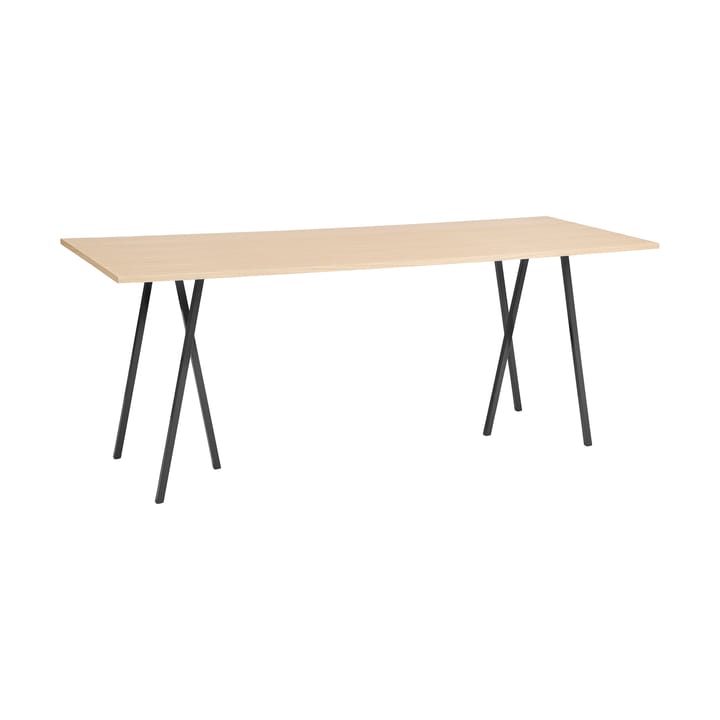 Loop Stand incl. support bartafel 92,5x250 cm - Black-clear lacq. oak - HAY