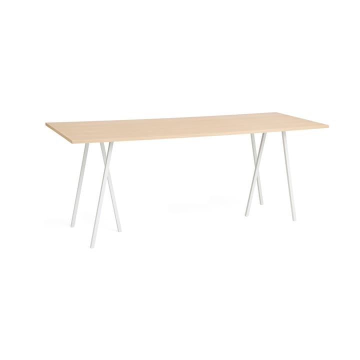 Loop Stand incl. support bartafel 92,5x250 cm - White-clear lacq. oak - HAY