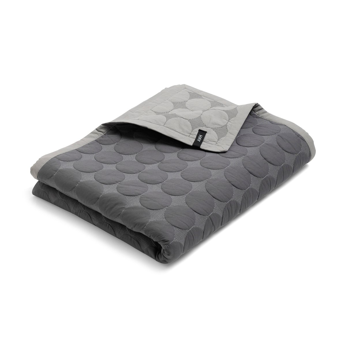 HAY Mega Dot sprei organic 195x245 cm Dark grey