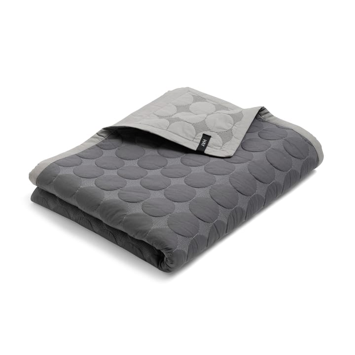 Mega Dot sprei organic 235x245 cm - Dark grey - HAY