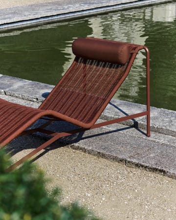 Palissade Cord chaise longue - Iron red - HAY