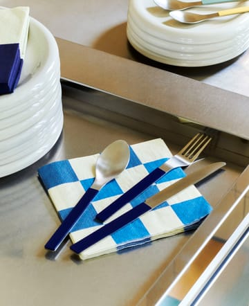 Pattern Dinner Check servet 40x40 cm 20-pack - Off white-blues M - HAY