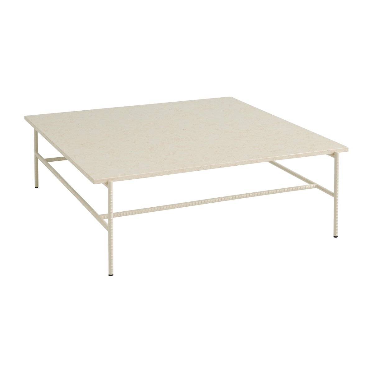 HAY Rebar salontafel 100x104x33 cm Beige marble-alabaster