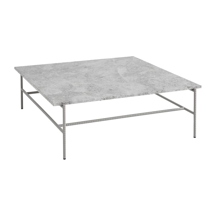 Rebar salontafel 100x104x33 cm - Grey marble-fossil - HAY