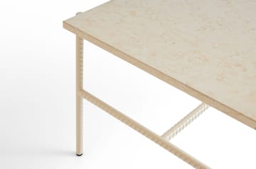 Rebar salontafel 80x49x40,5 cm - Beige marble-alabaster - HAY