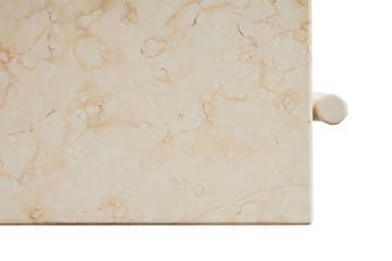 Rebar salontafel 80x49x40,5 cm - Beige marble-alabaster - HAY