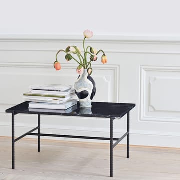 Rebar salontafel 80x49x40,5 cm - Black marble-black - HAY