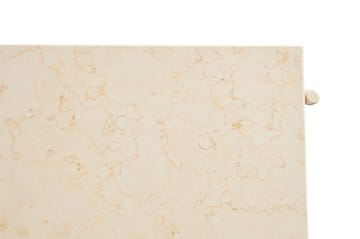 Rebar salontafel 80x84x33 cm - Beige marble-alabaster - HAY