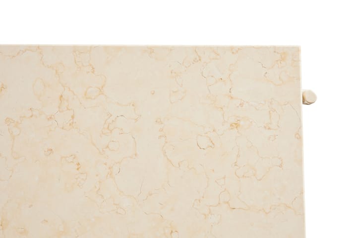 Rebar salontafel 80x84x33 cm, Beige marble-alabaster HAY