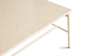 Rebar salontafel 80x84x33 cm - Beige marble-alabaster - HAY