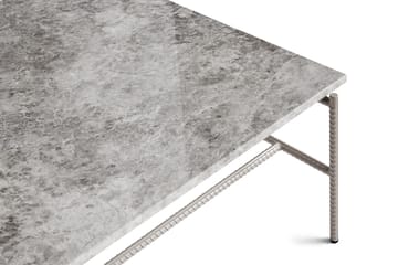 Rebar salontafel 80x84x33 cm - Grey marble-fossil - HAY