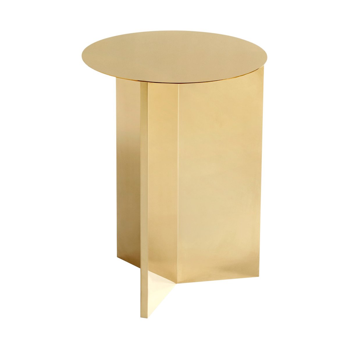 HAY Slit high bijzettafel Ø35 cm Brass