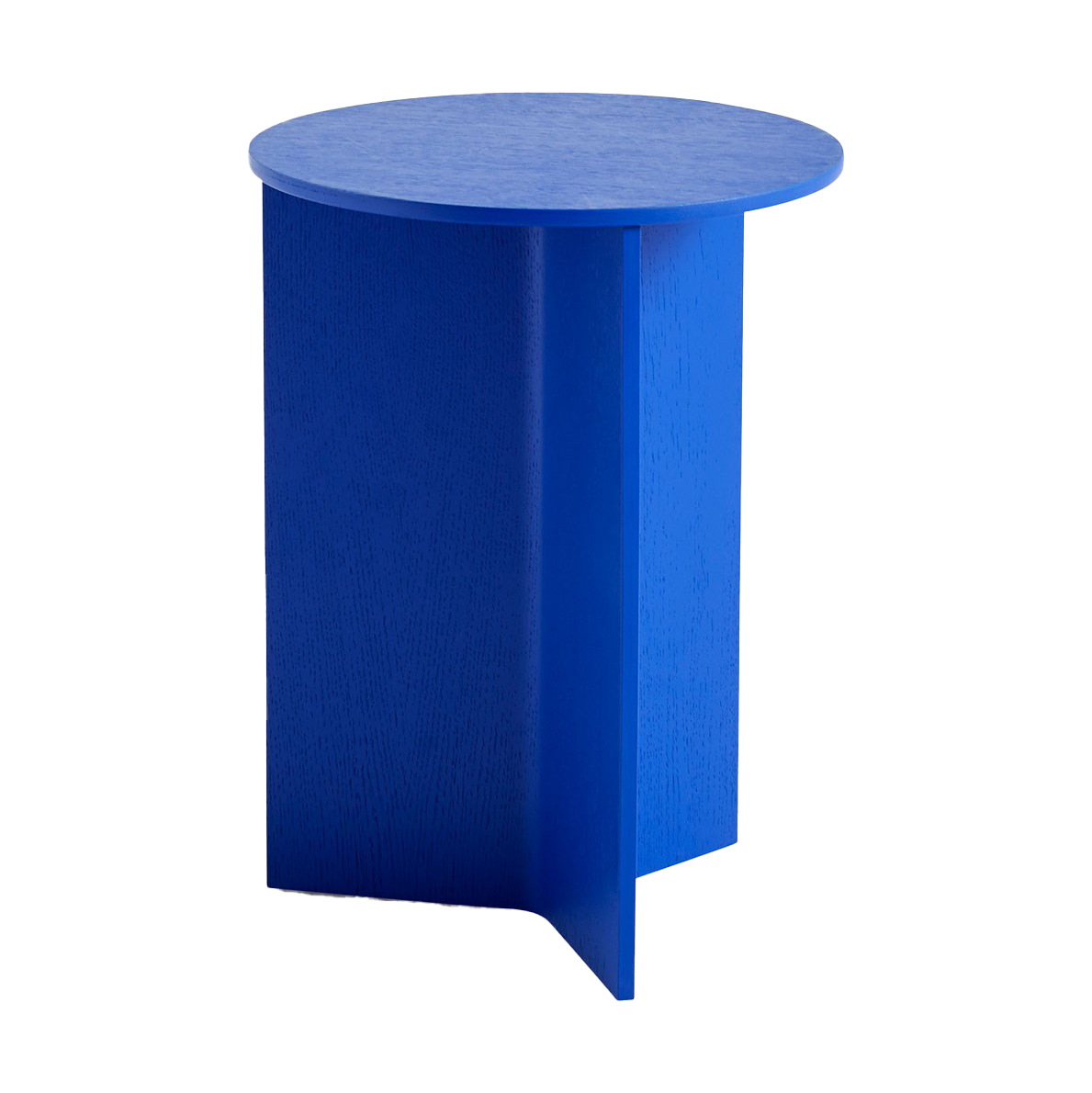 HAY Slit high bijzettafel Ø35 cm Vivid blue