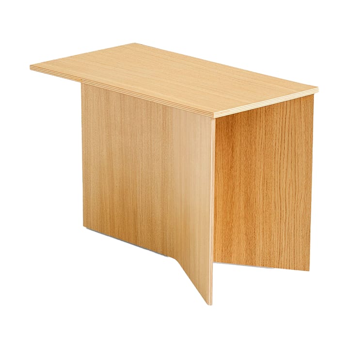 Slit Oblong bijzettafel 27,5x49 cm - Lacquered oak - HAY