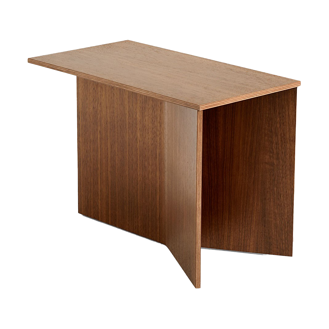 HAY Slit Oblong bijzettafel 27,5x49 cm Lacquered walnut