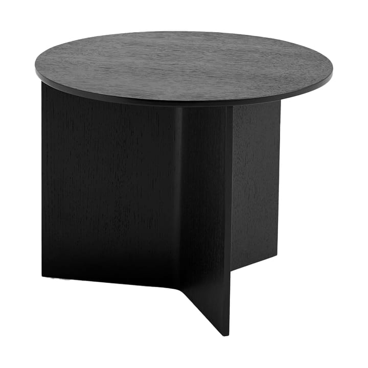 Slit salontafel Ø45 cm - Black lacquered oak - HAY