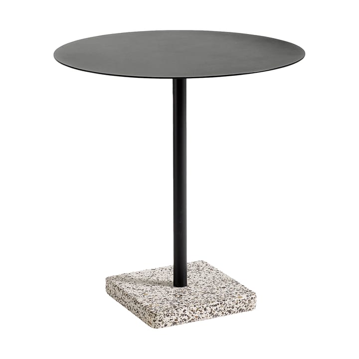 Terrazzo eettafel Ø70 cm - Grey terrazzo-anthracite - HAY