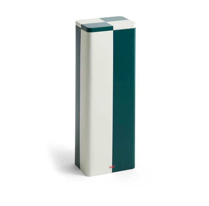 Tin Container voorraadpot - Slim green-off white - HAY