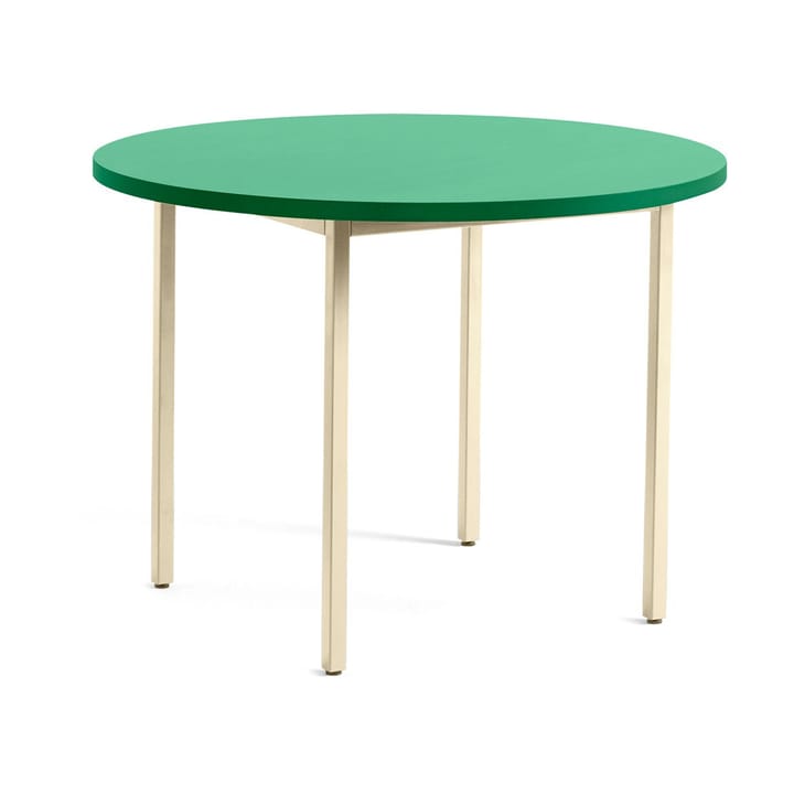 Two-Colour eettafel Ø105 cm - Ivory-green mint - HAY