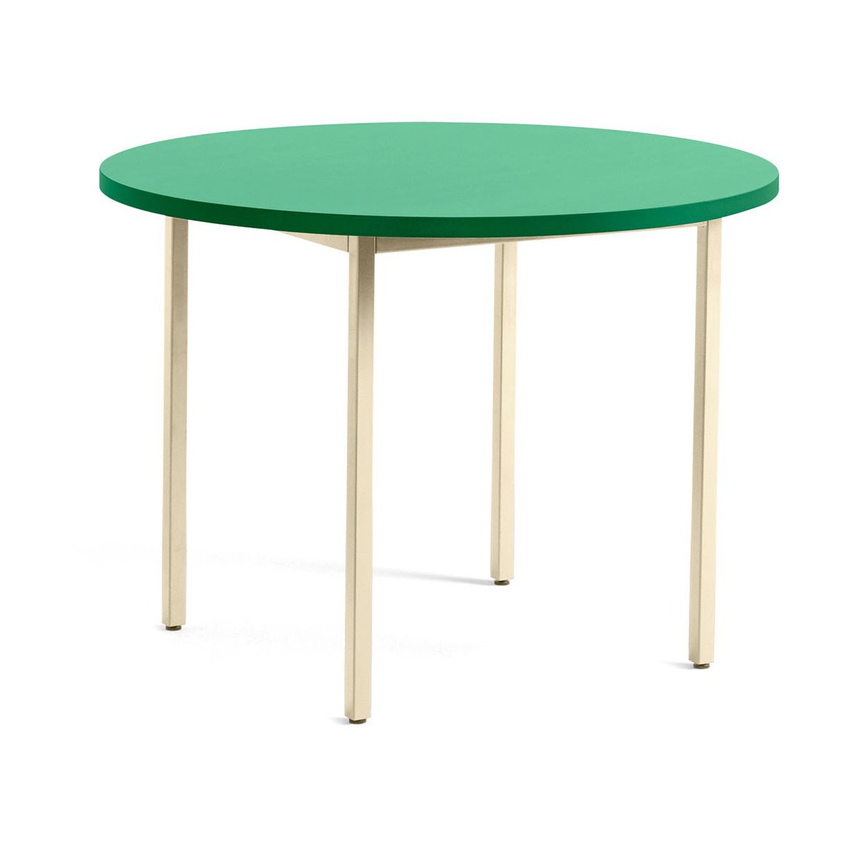 HAY Two-Colour eettafel Ø105 cm Ivory-green mint