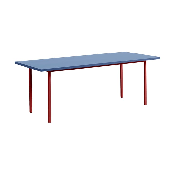 Two-Colour eettafel Ø105 cm - Maroon red-blue - HAY