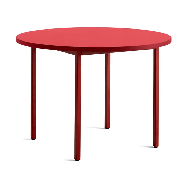 Two-Colour eettafel Ø105 cm - Maroon red-red - HAY