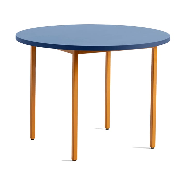 Two-Colour eettafel Ø105 cm - Ochre-blue - HAY