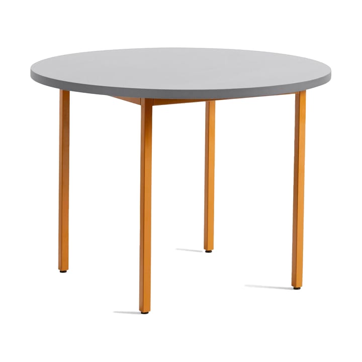 Two-Colour eettafel Ø105 cm - Ochre-light grey - HAY