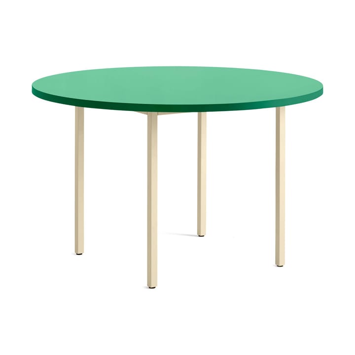 Two-Colour eettafel Ø120 cm, Ivory-green mint HAY