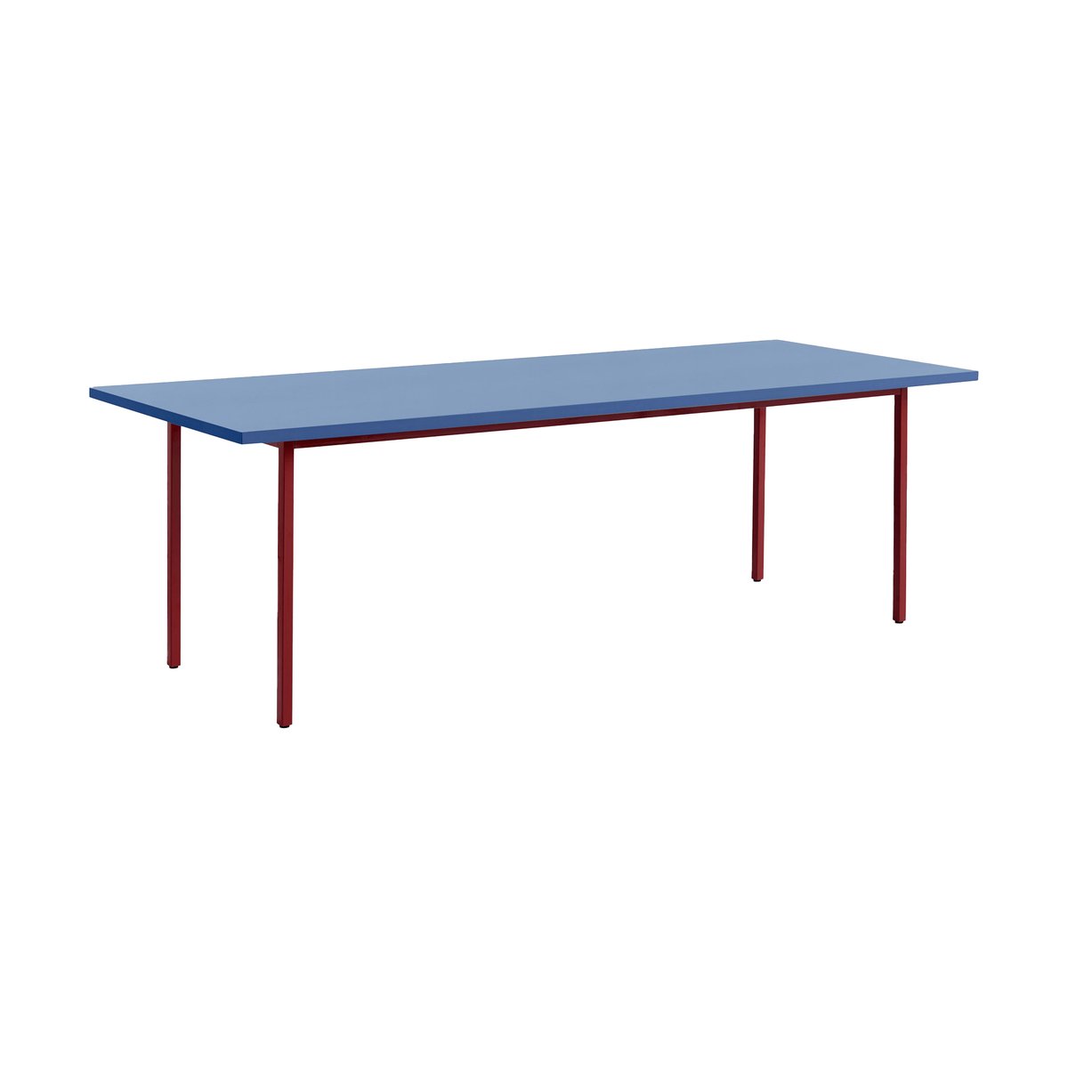 HAY Two-Colour eettafel Ø120 cm Maroon red-blue