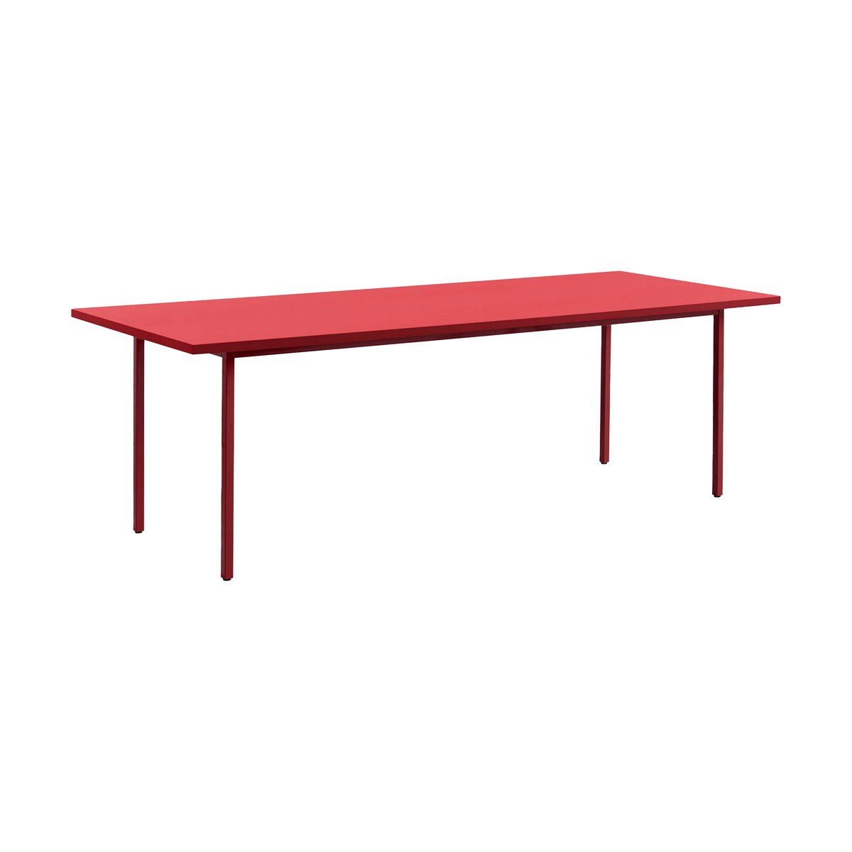 HAY Two-Colour eettafel Ø120 cm Maroon red-red