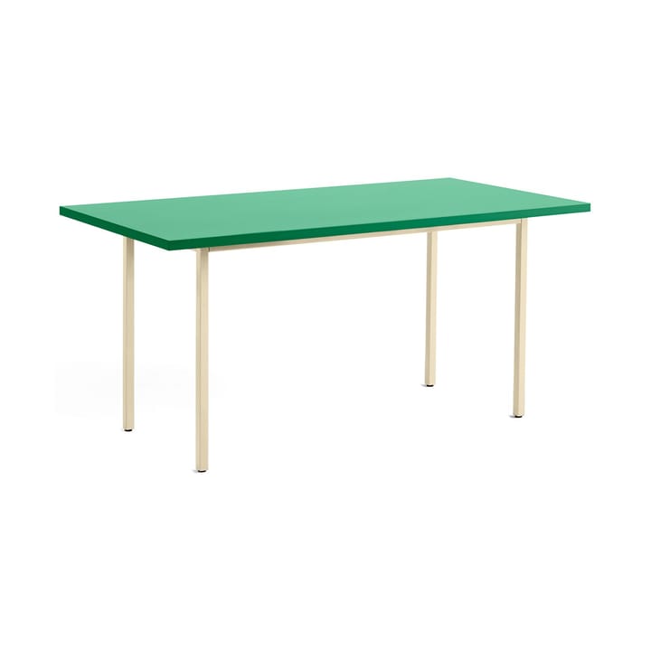 Two-Colour eettafel 82x160 cm - Ivory-green mint - HAY