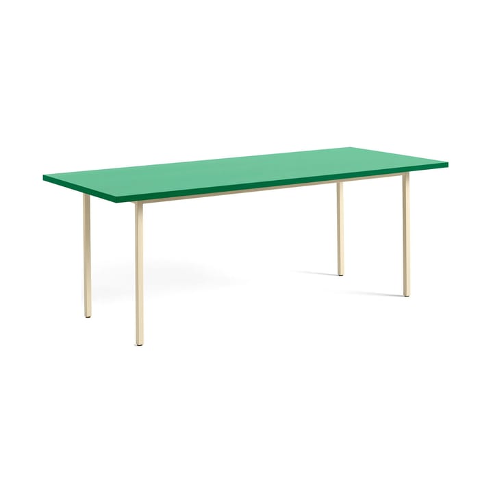 Two-Colour eettafel 90x200 cm - Ivory-green mint - HAY