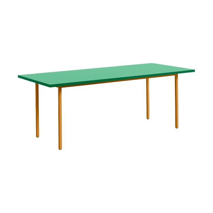 Two-Colour eettafel 90x200 cm - Ochre-green mint - HAY