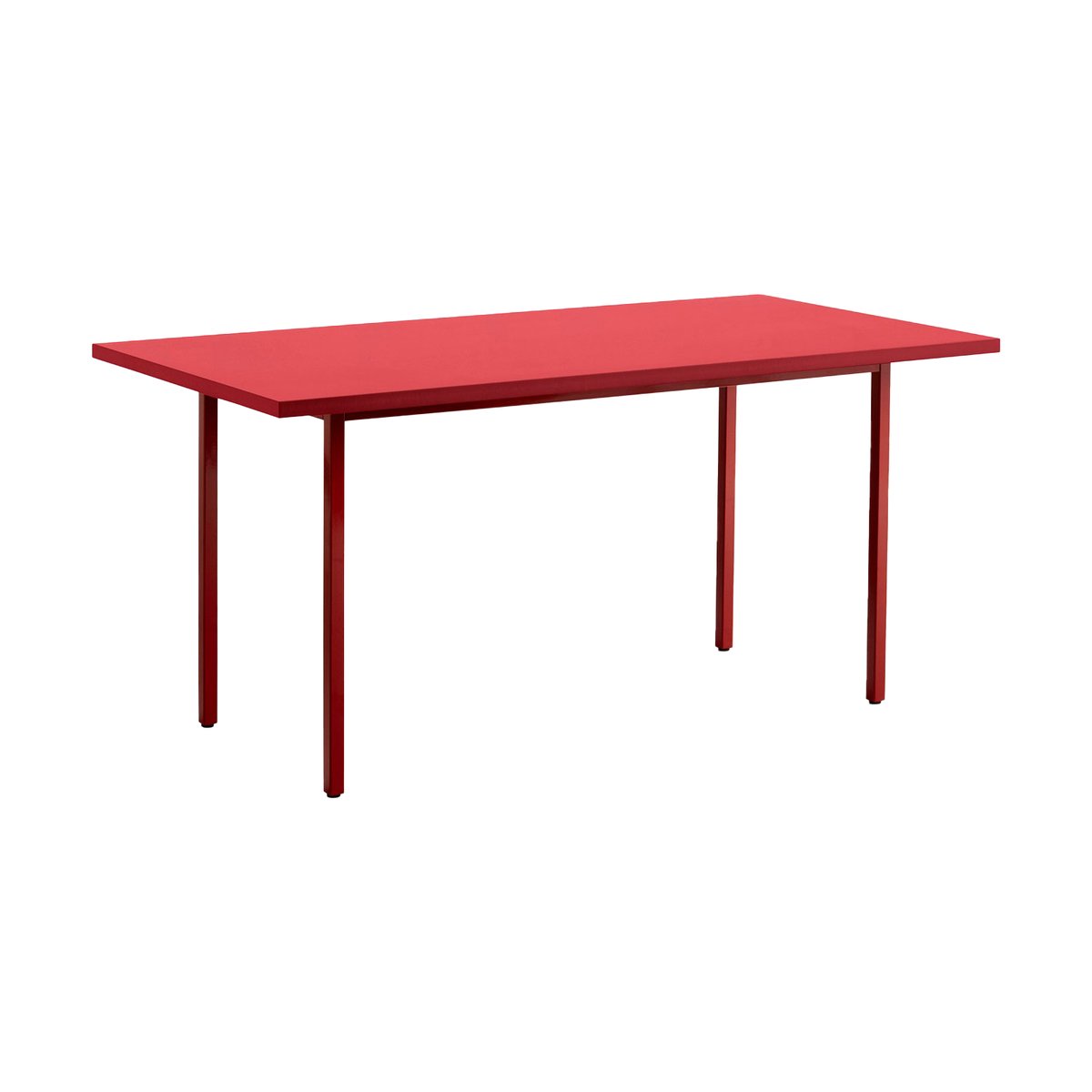 HAY Two-Colour eettafel 90x240 cm Maroon red-red