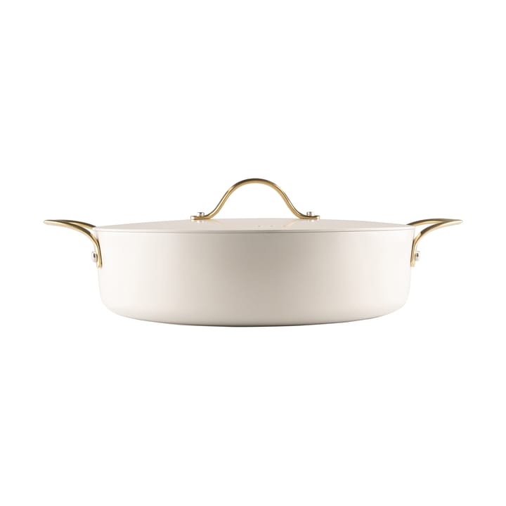 Heirol Royal Pearl pan met deksel Ø28 cm - Wit-goud - Heirol