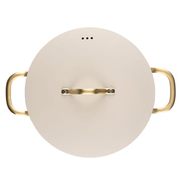 Heirol Royal Pearl pan met deksel Ø28 cm - Wit-goud - Heirol