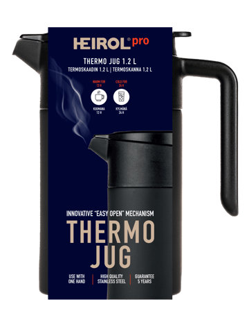 Heirol thermoskan 1,2 l - Zwart - Heirol