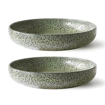 Gradient diep bord Ø21,5 cm 2-pack - Green - HKliving