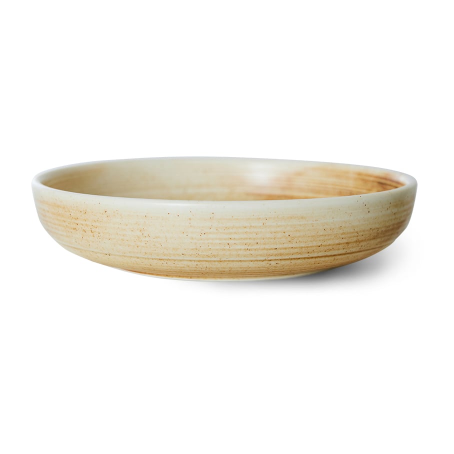 HKliving Home Chef diep bord large Ø21,5 cm Rustic cream-brown