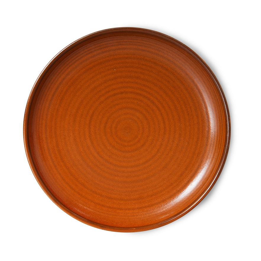 HKliving Home Chef side plate bordje Ø20 cm Burned orange