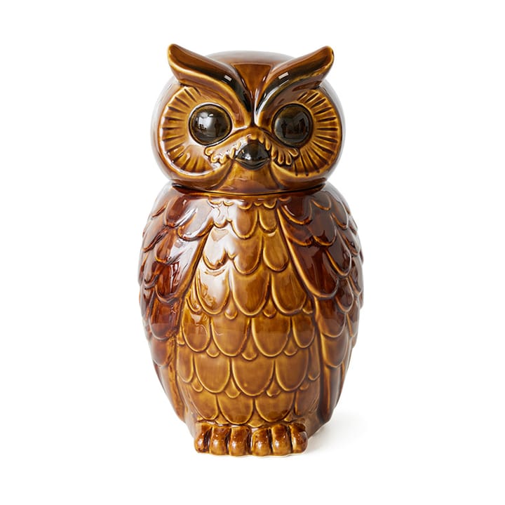 Keramische owl opbergpot - Roasted - HKliving